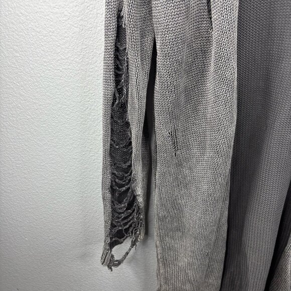 Pacsun Distressed Gray Long Cardigan - Picture 3 of 5